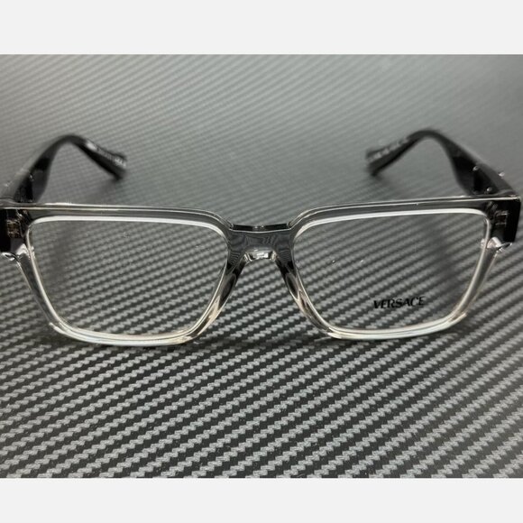 Versace Transparent Men's 53mm Eyeglasses New - Picture 2 of 4